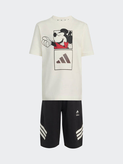 Dsiney Kidz - adidas White Adidas Disney Mickey Mouse T-Shirt and Short Set image 5