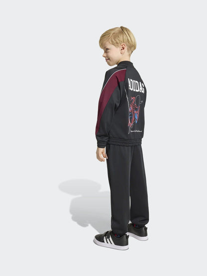Dsiney Kidz - adidas Black Marvel Spider-Man Tracksuit image 2
