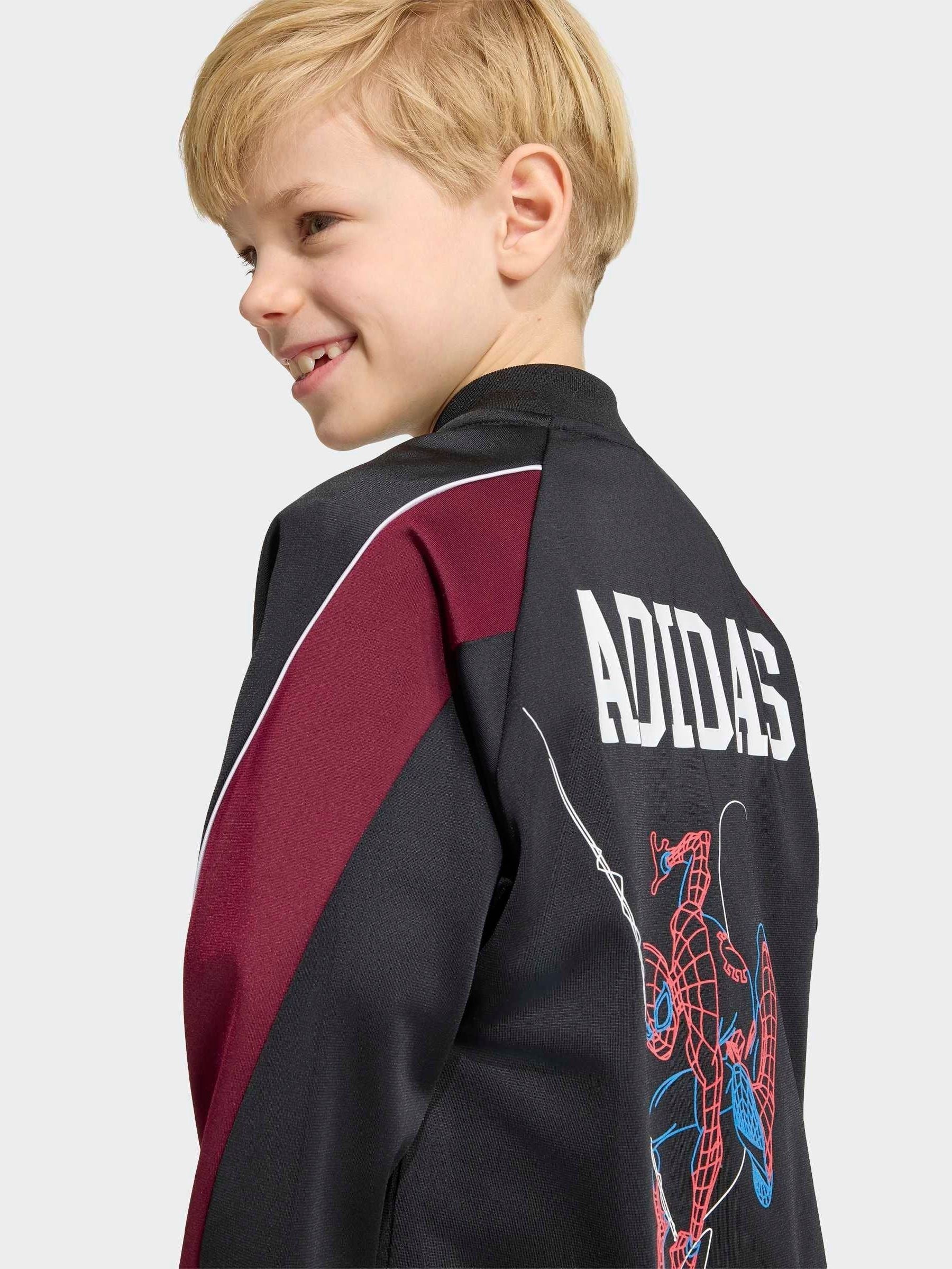 Dsiney Kidz - adidas Black Marvel Spider-Man Tracksuit image 4