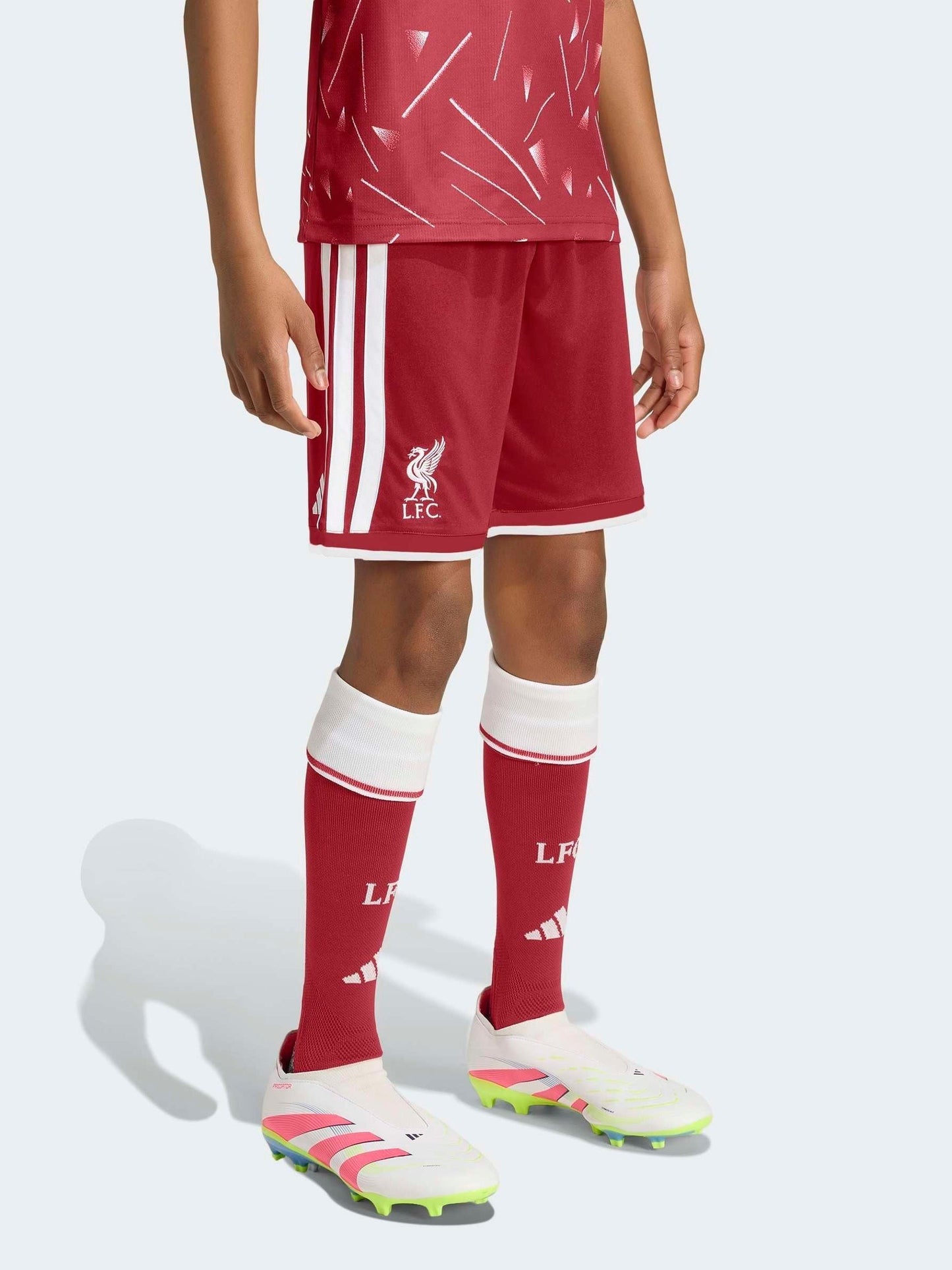 Dsiney Kidz - adidas Red Liverpool FC Home Youth Shorts image 3