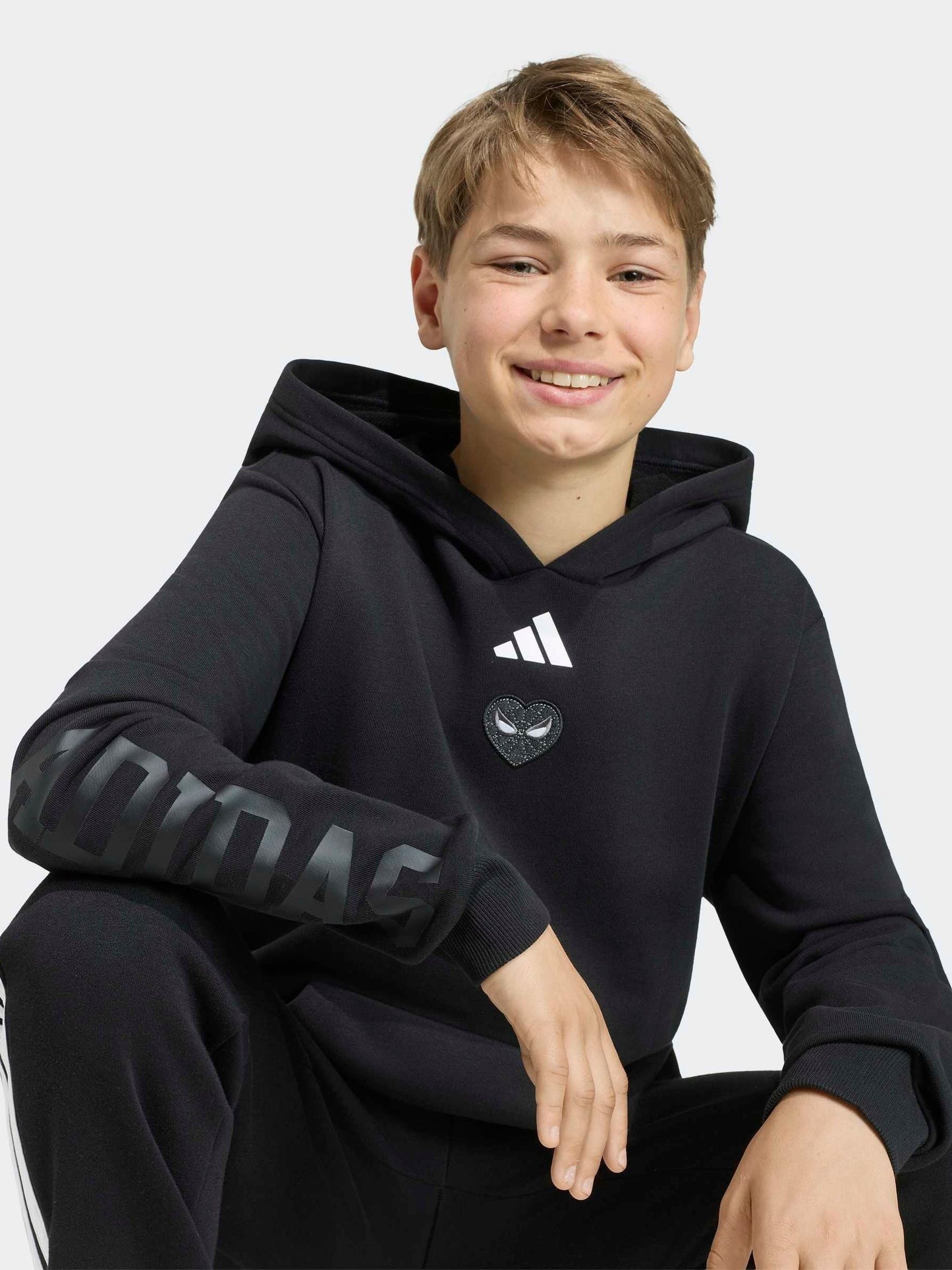 Dsiney Kidz - adidas Black Marvel Spider-Man Hoodie image 1