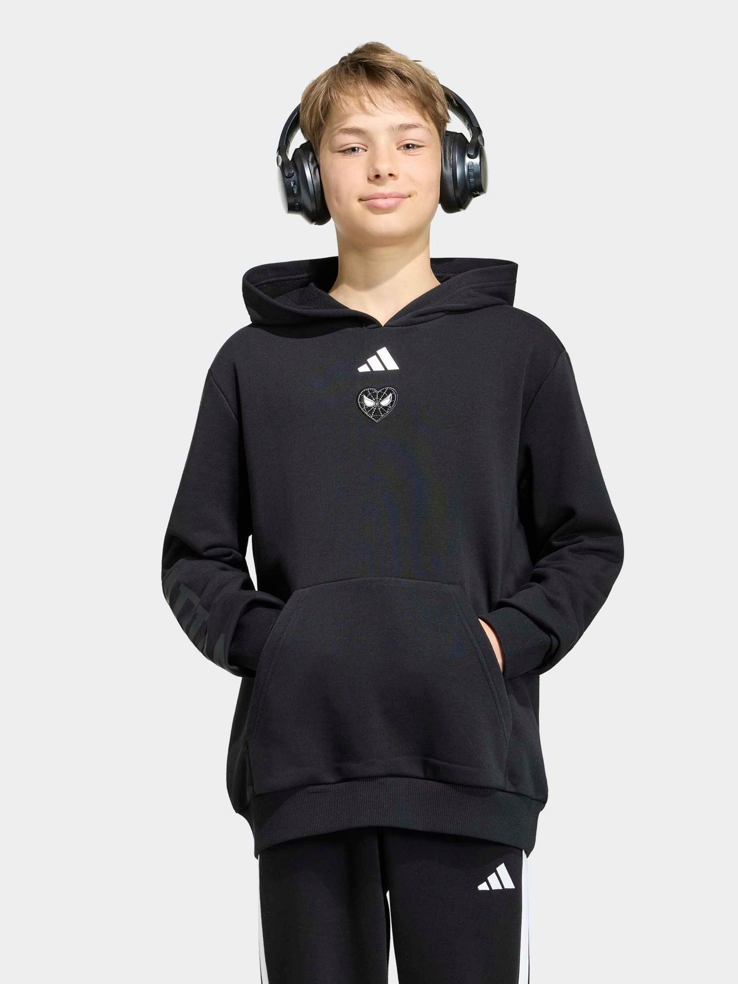 Dsiney Kidz - adidas Black Marvel Spider-Man Hoodie image 2