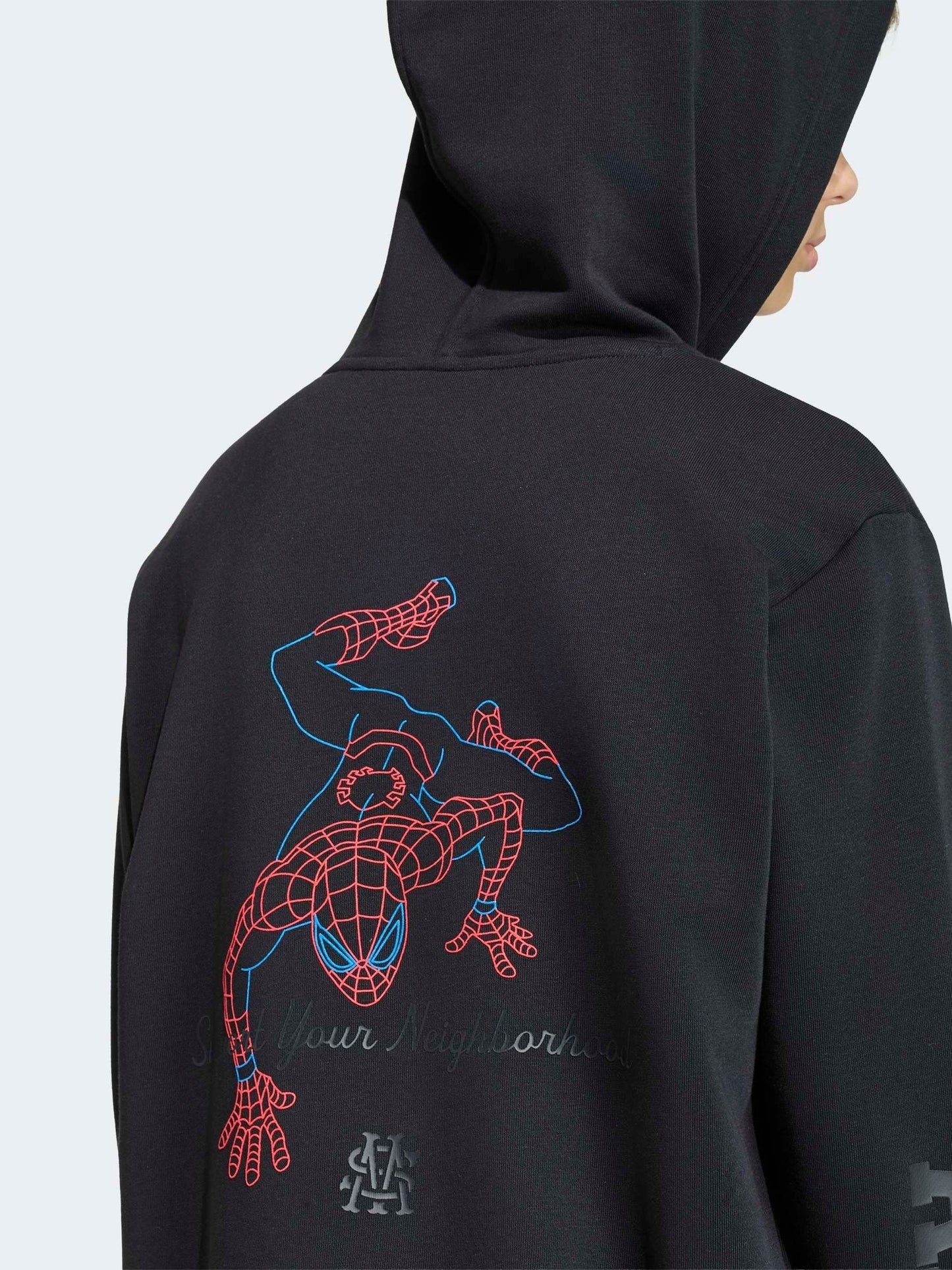 Dsiney Kidz - adidas Black Marvel Spider-Man Hoodie image 5