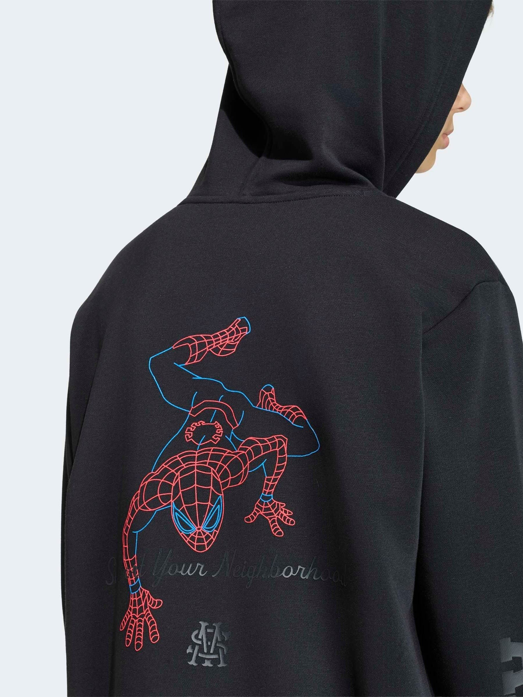 Dsiney Kidz - adidas Black Marvel Spider-Man Hoodie image 5