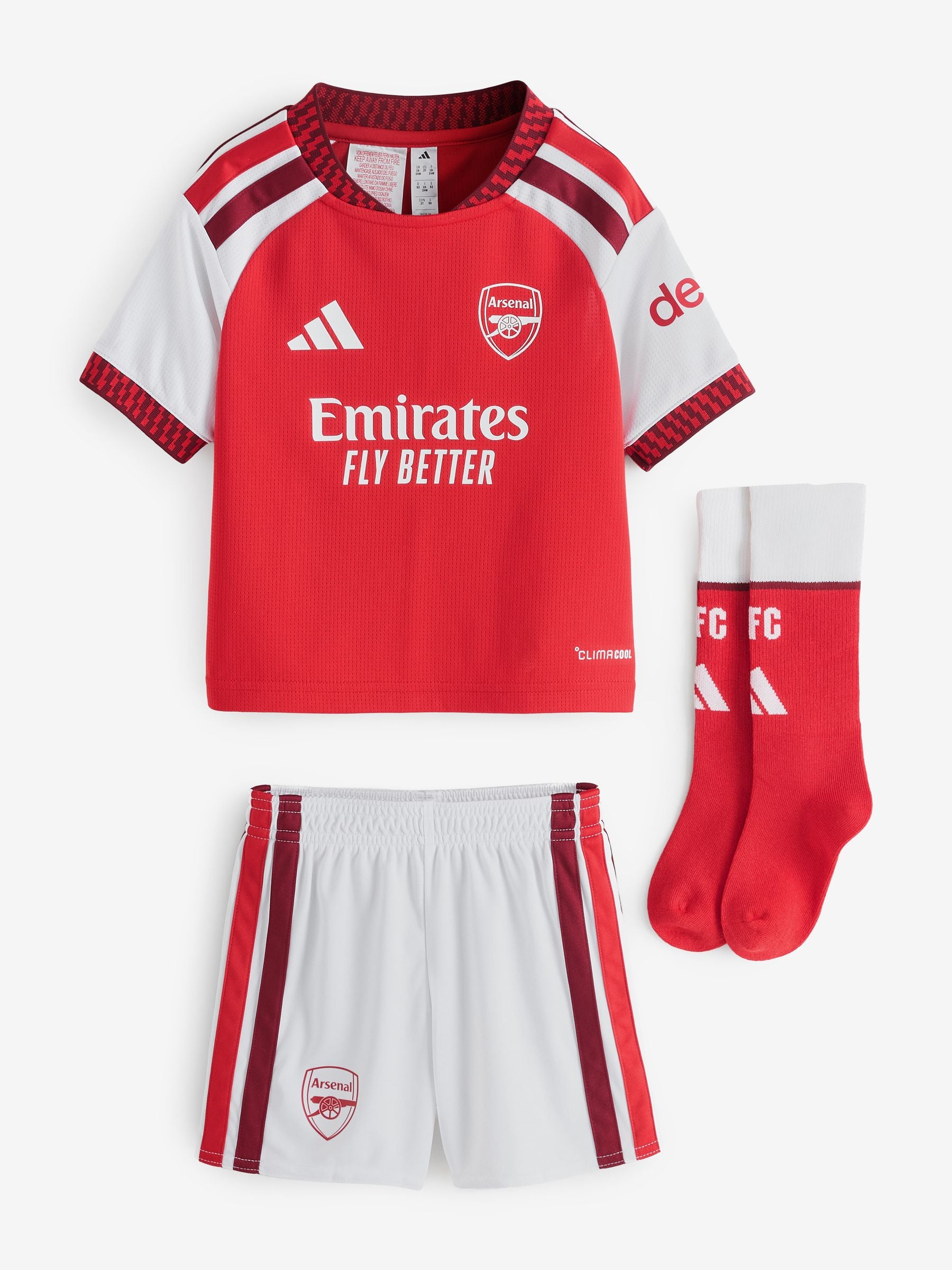 Dsiney Kidz - adidas Red Arsenal FC 26/27 Home Kids Football Shirt image 3