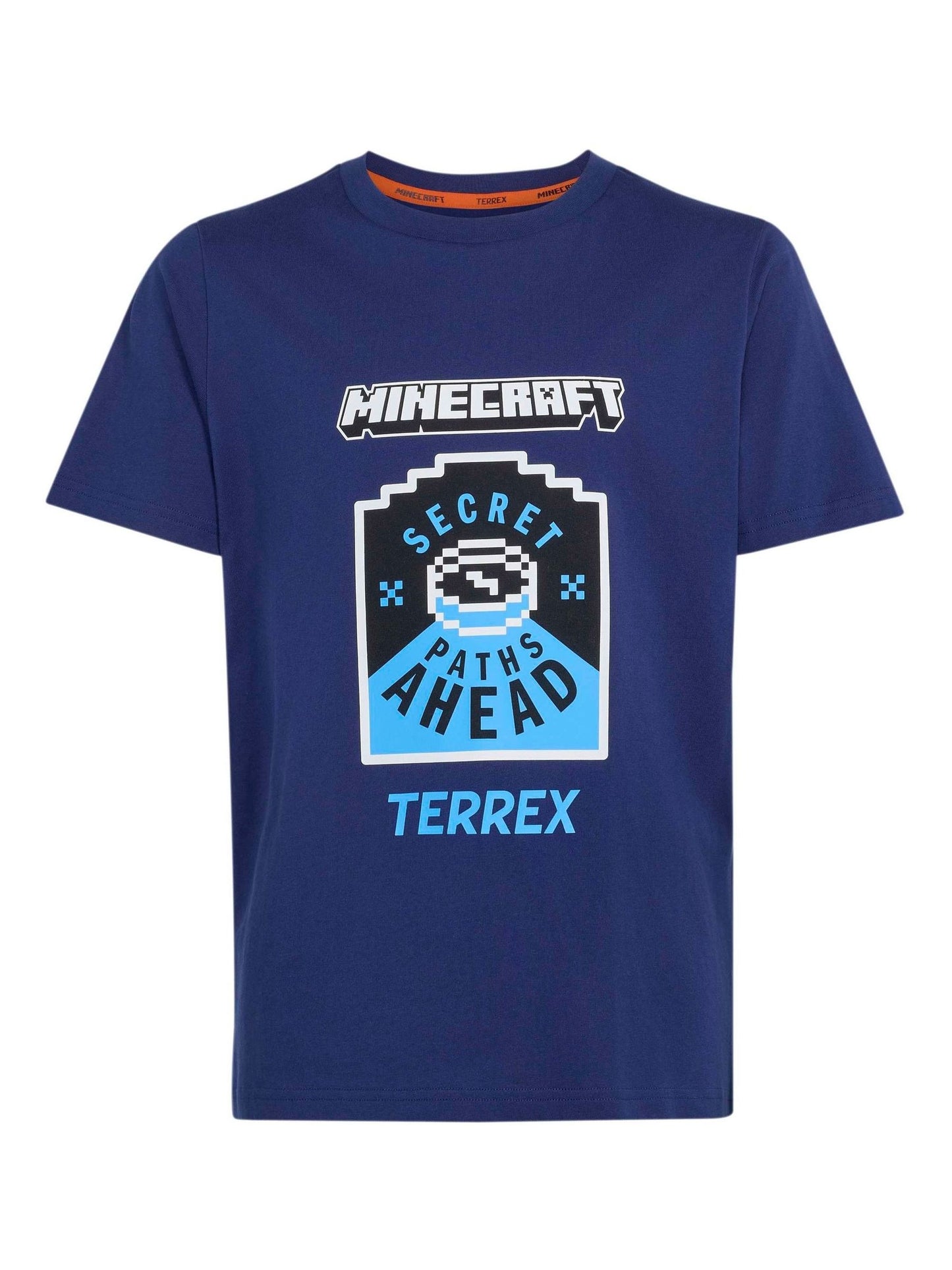 Dsiney Kidz - adidas Blue Minecraft Graphic Kids T-Shirt image 1