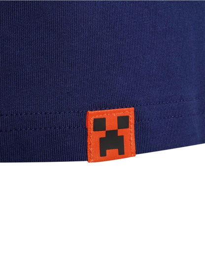 Dsiney Kidz - adidas Blue Minecraft Graphic Kids T-Shirt image 4