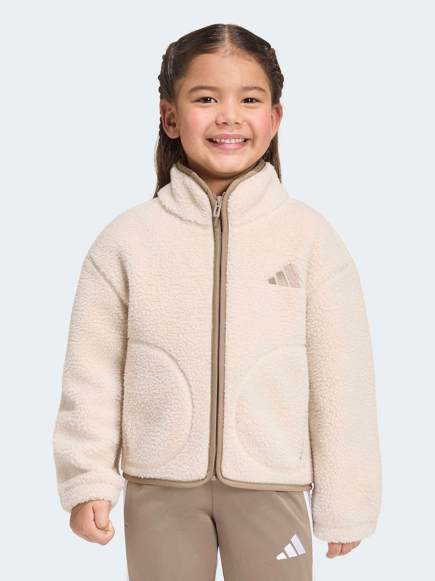 Dsiney Kidz - adidas Neutral Sherpa Fleece Little Kids Jacket image 1