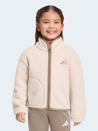 Dsiney Kidz - adidas Neutral Sherpa Fleece Little Kids Jacket image 1