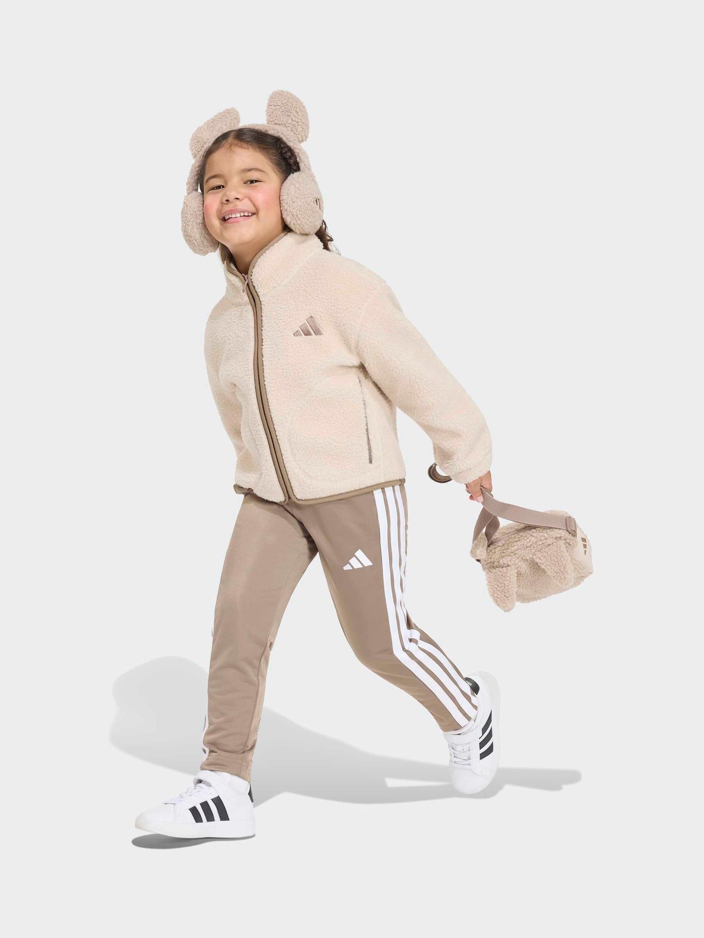 Dsiney Kidz - adidas Neutral Sherpa Fleece Little Kids Jacket image 3