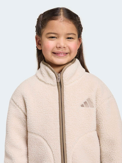 Dsiney Kidz - adidas Neutral Sherpa Fleece Little Kids Jacket image 4