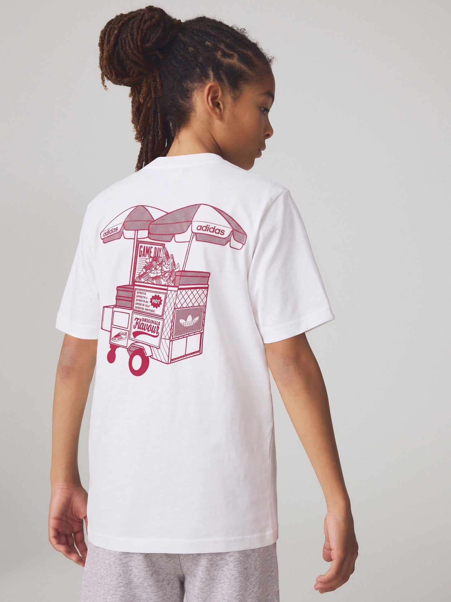 Dsiney Kidz - adidas Originals White Loose T-Shirt image 1