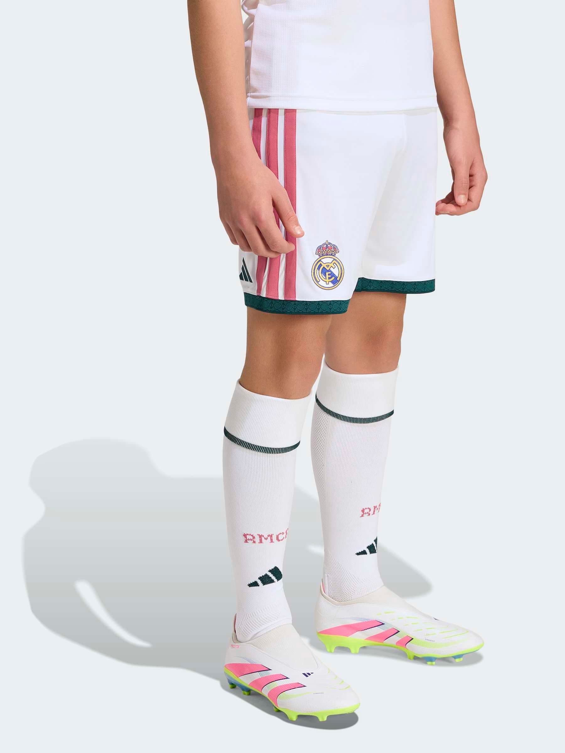 Dsiney Kidz - adidas White Kids Real Madrid 26/27 Home Shorts image 1