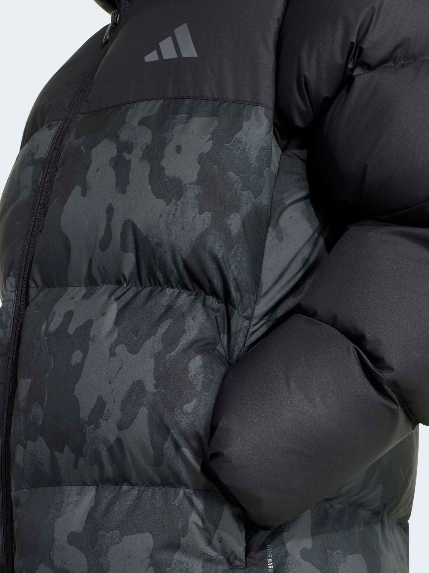 Dsiney Kidz - adidas Black Synthetic Down Camo Print Jacket image 6