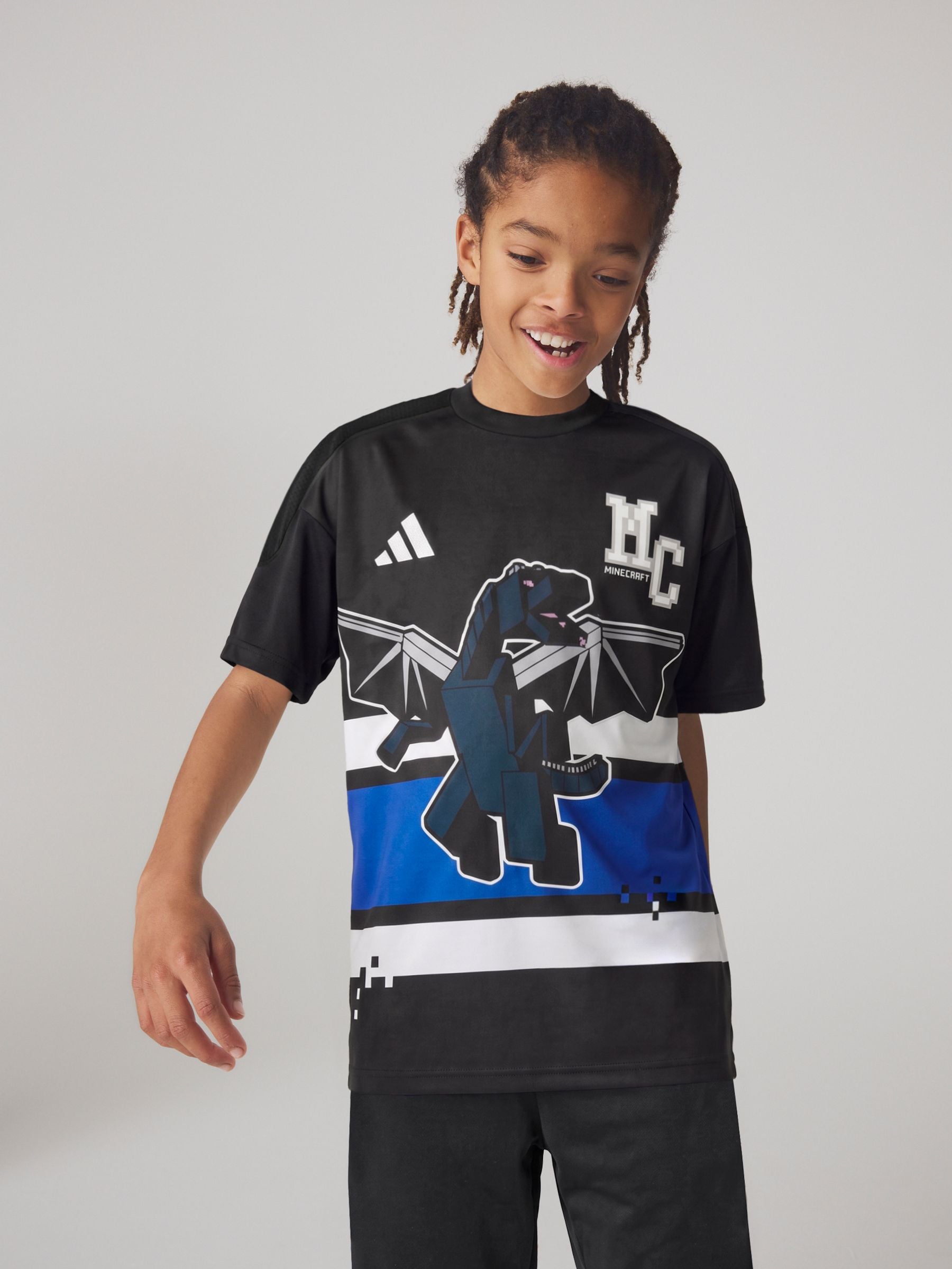 Dsiney Kidz - adidas Black Minecraft T-Shirt image 1