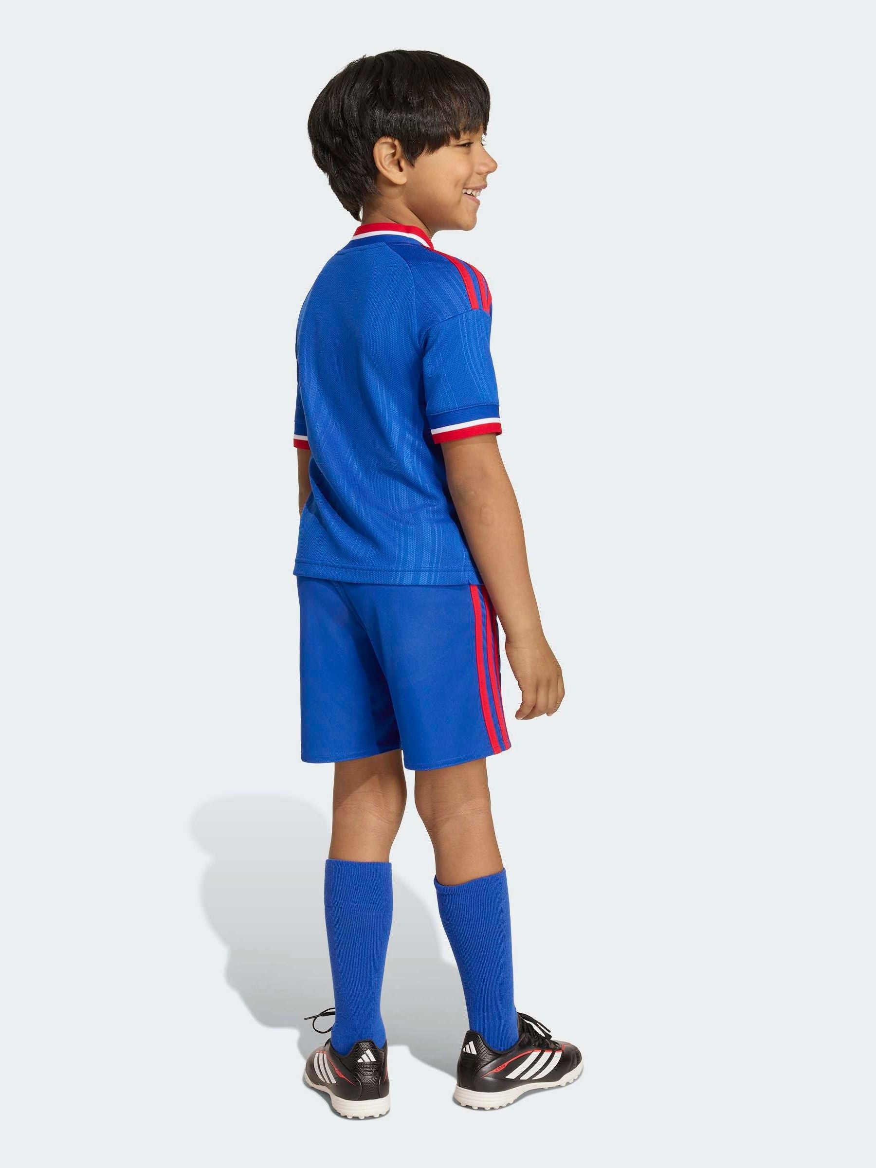 Dsiney Kidz - adidas originals Blue Kids Manchester United 26/27 Away T-Shirt Set image 2