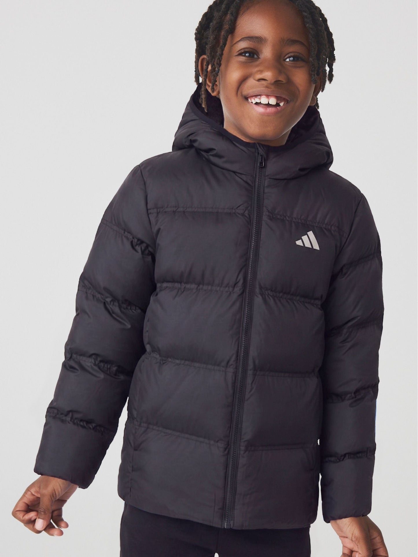 Dsiney Kidz - adidas Black Synthetic Down Jacket image 1