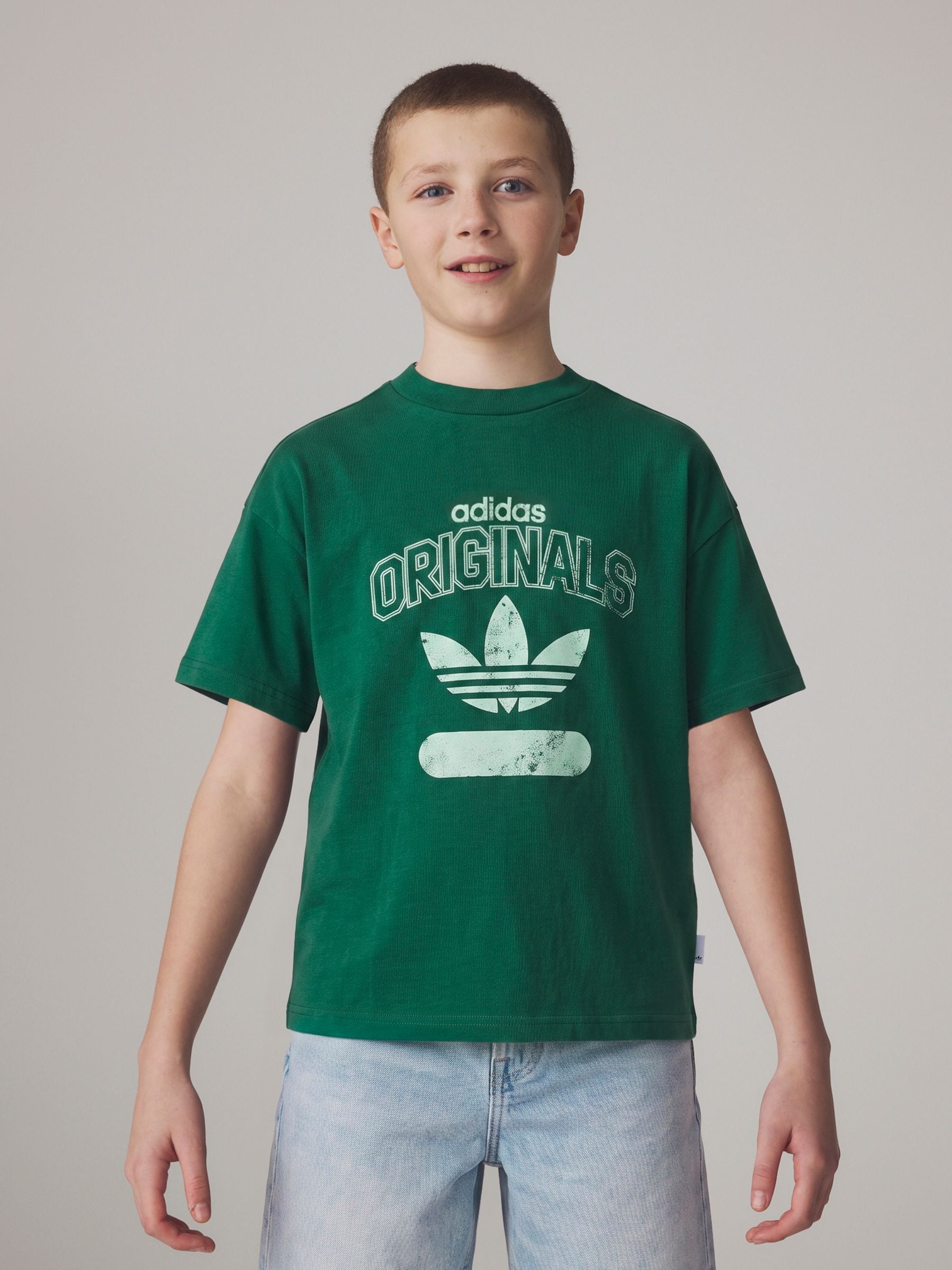 Dsiney Kidz - adidas Originals Green Loose T-Shirt image 1