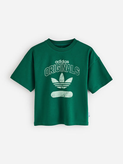 Dsiney Kidz - adidas Originals Green Loose T-Shirt image 4