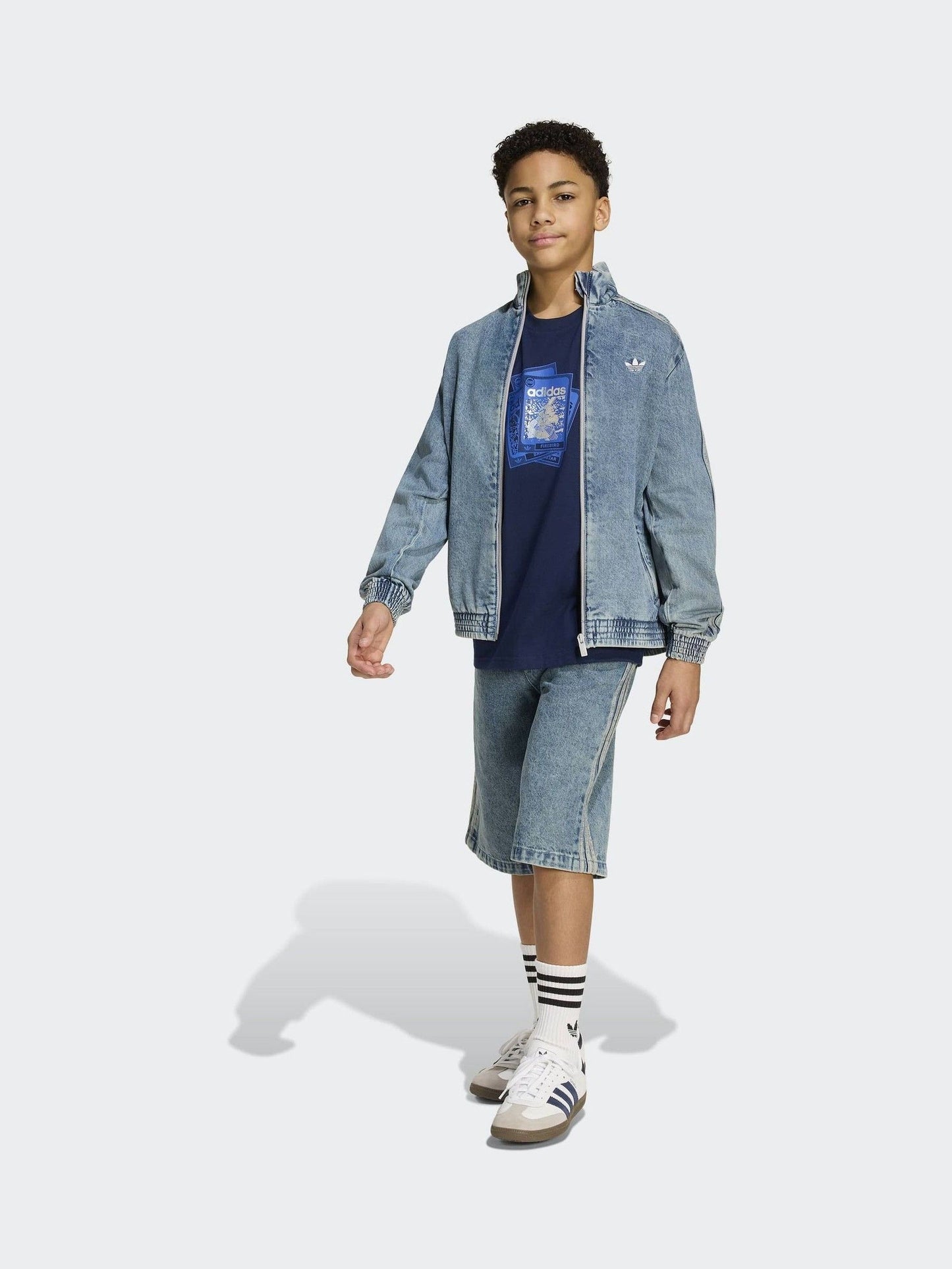 Dsiney Kidz - adidas Originals Blue Firebird Graphic T-Shirt image 3