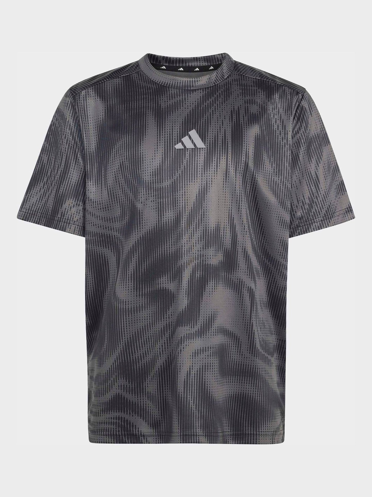 Dsiney Kidz - adidas Black Print Sport Icons All-Over Graphic T-Shirt image 1
