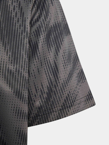 Dsiney Kidz - adidas Black Print Sport Icons All-Over Graphic T-Shirt image 3