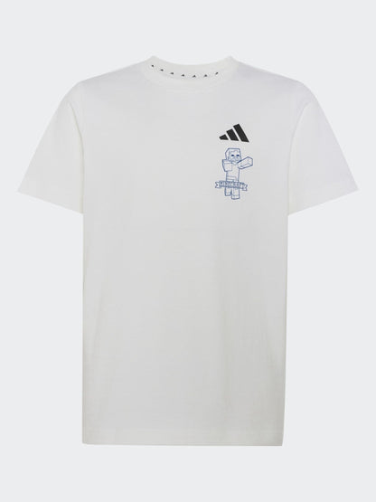Dsiney Kidz - adidas White Minecraft Graphic T-Shirt image 2