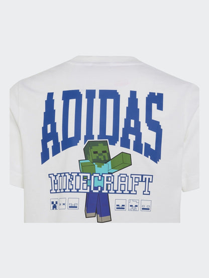 Dsiney Kidz - adidas White Minecraft Graphic T-Shirt image 3