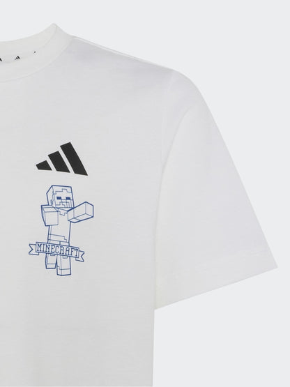 Dsiney Kidz - adidas White Minecraft Graphic T-Shirt image 4