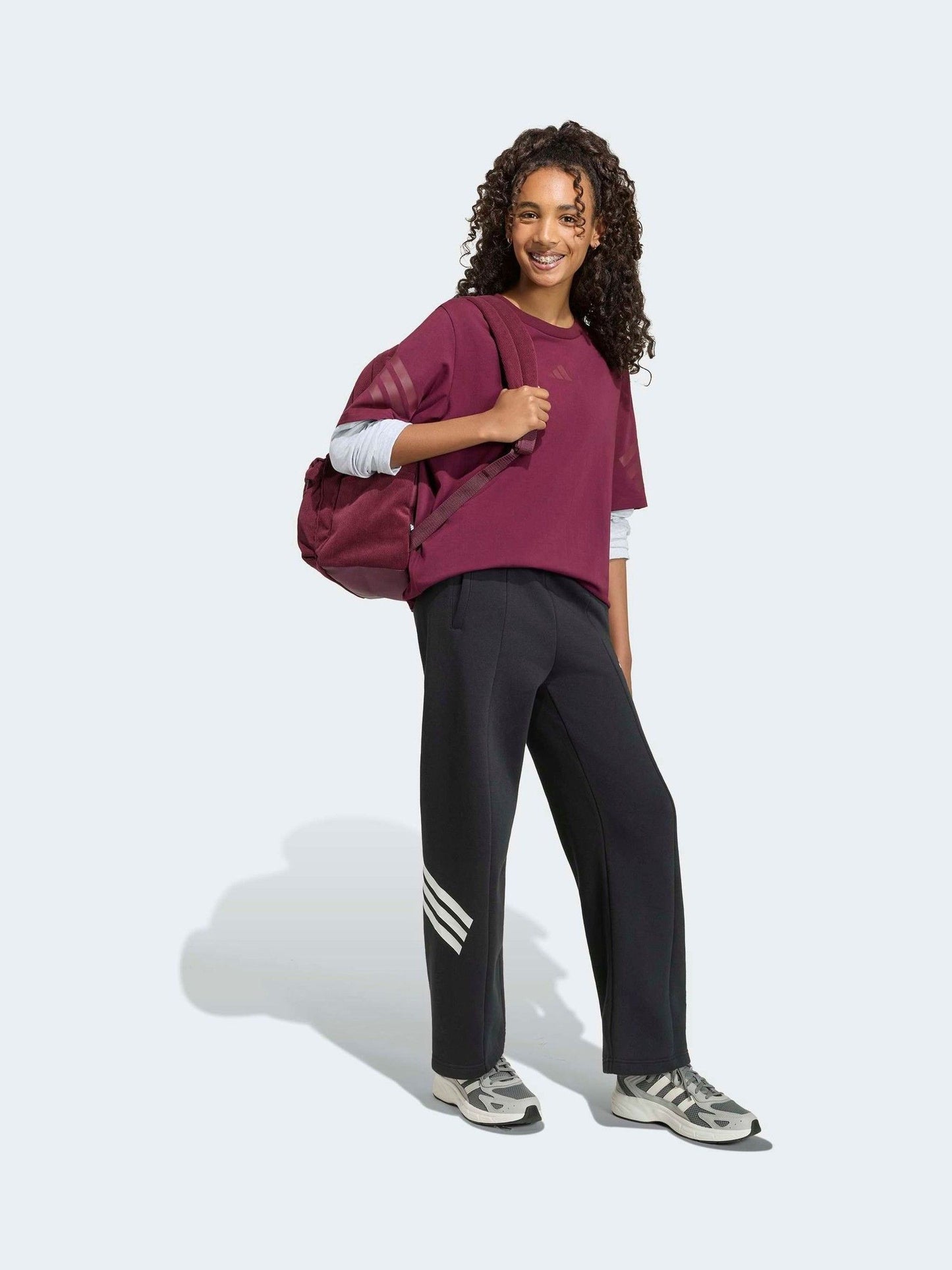 Dsiney Kidz - adidas Red Future Icons 2-In-1 Long Sleeve T-Shirt image 4