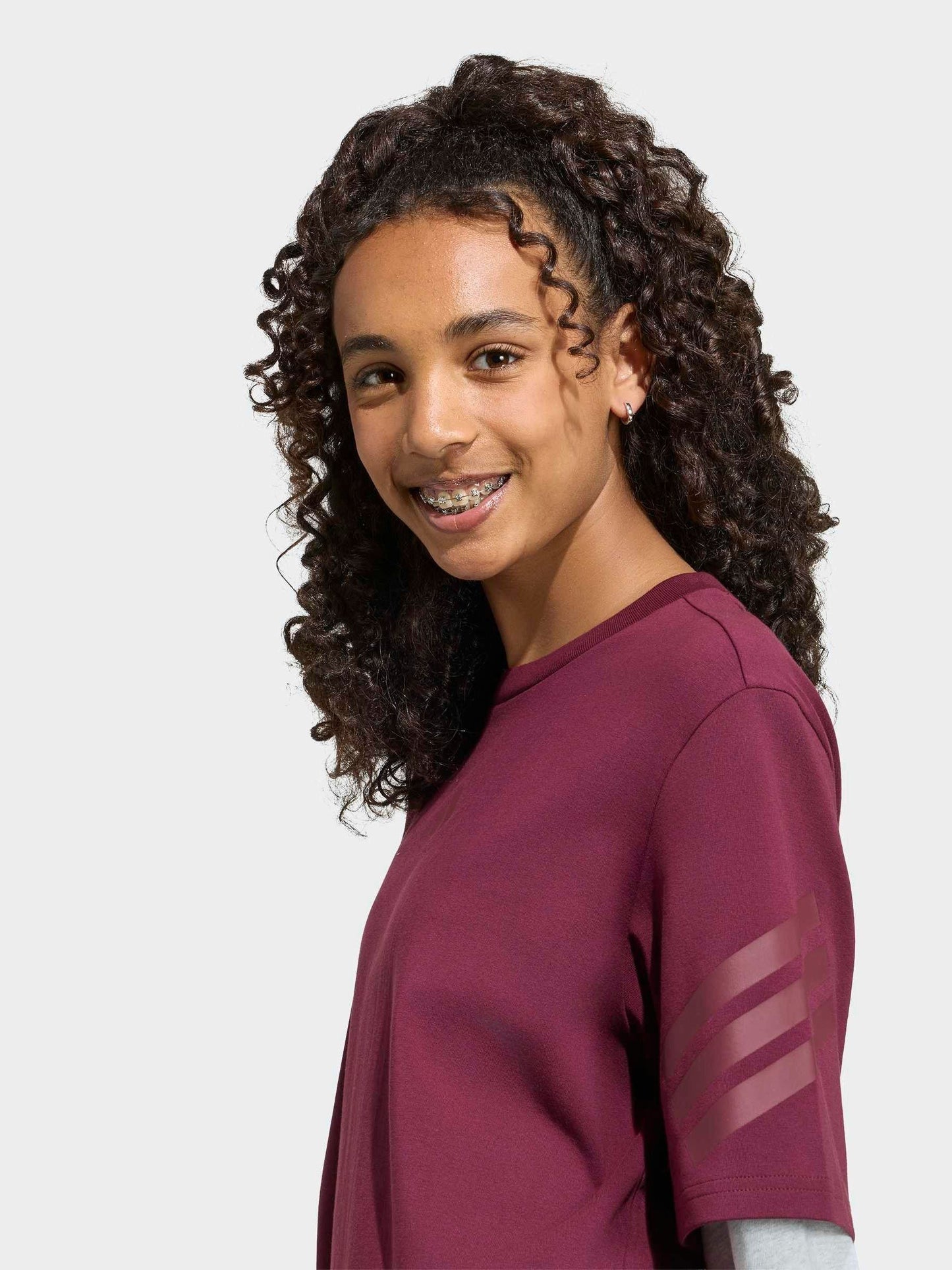 Dsiney Kidz - adidas Red Future Icons 2-In-1 Long Sleeve T-Shirt image 5