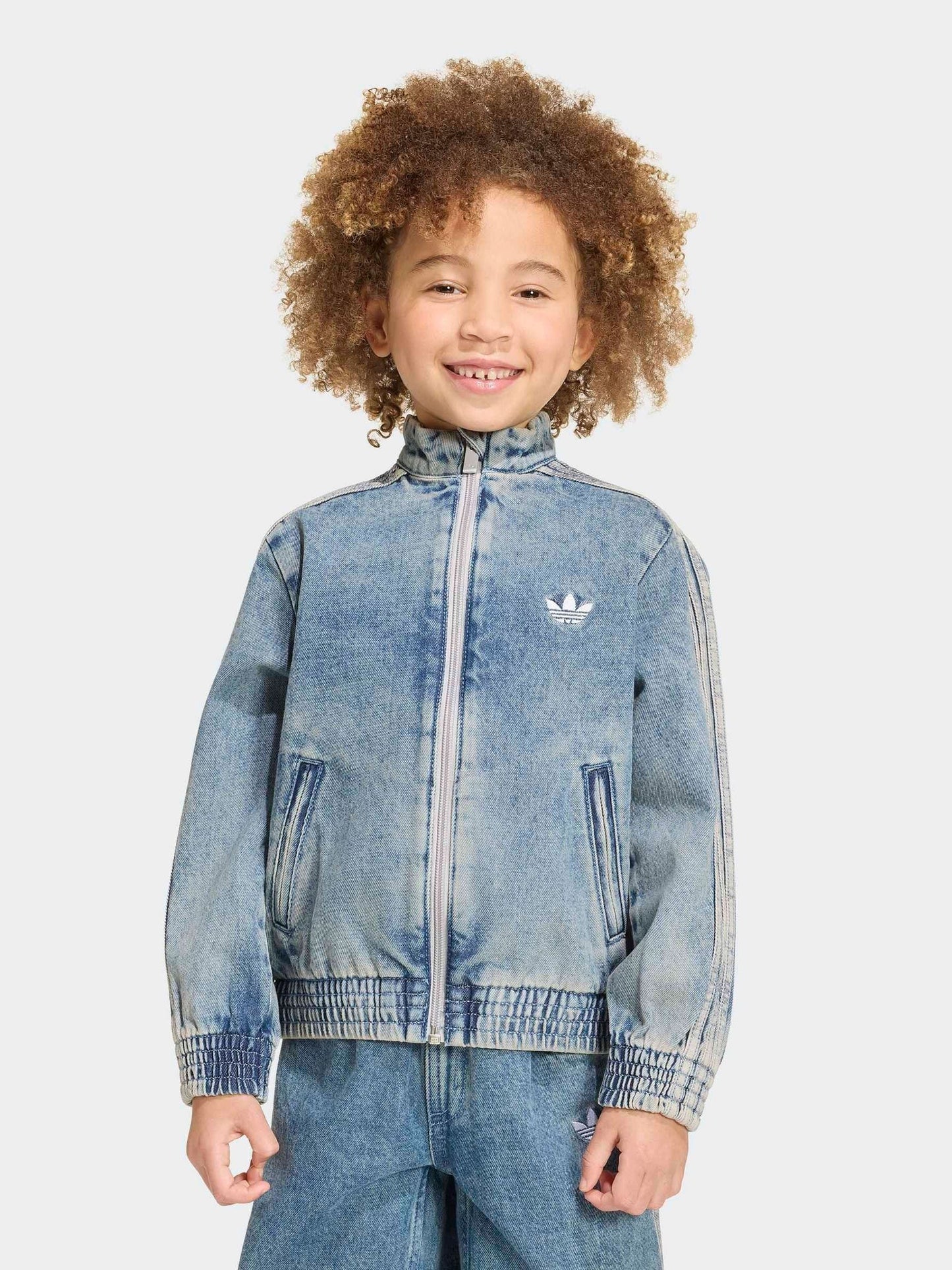 Dsiney Kidz - adidas Originals Blue Firebird Denim Jacket image 1