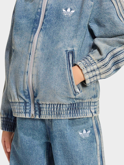 Dsiney Kidz - adidas Originals Blue Firebird Denim Jacket image 3