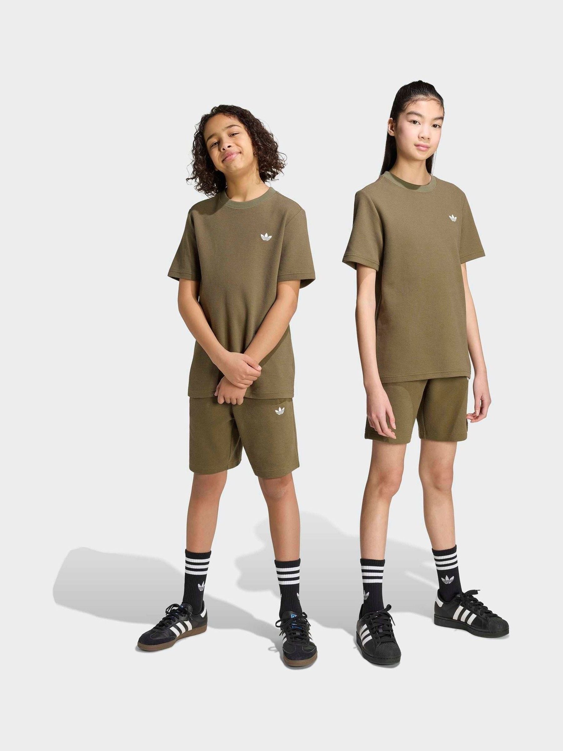 Dsiney Kidz - adidas Originals Green Waffle Shorts image 1