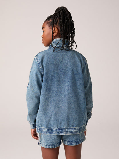 Dsiney Kidz - adidas Originals Blue Firebird Denim Jacket image 3
