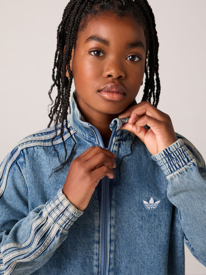 Dsiney Kidz - adidas Originals Blue Firebird Denim Jacket image 4