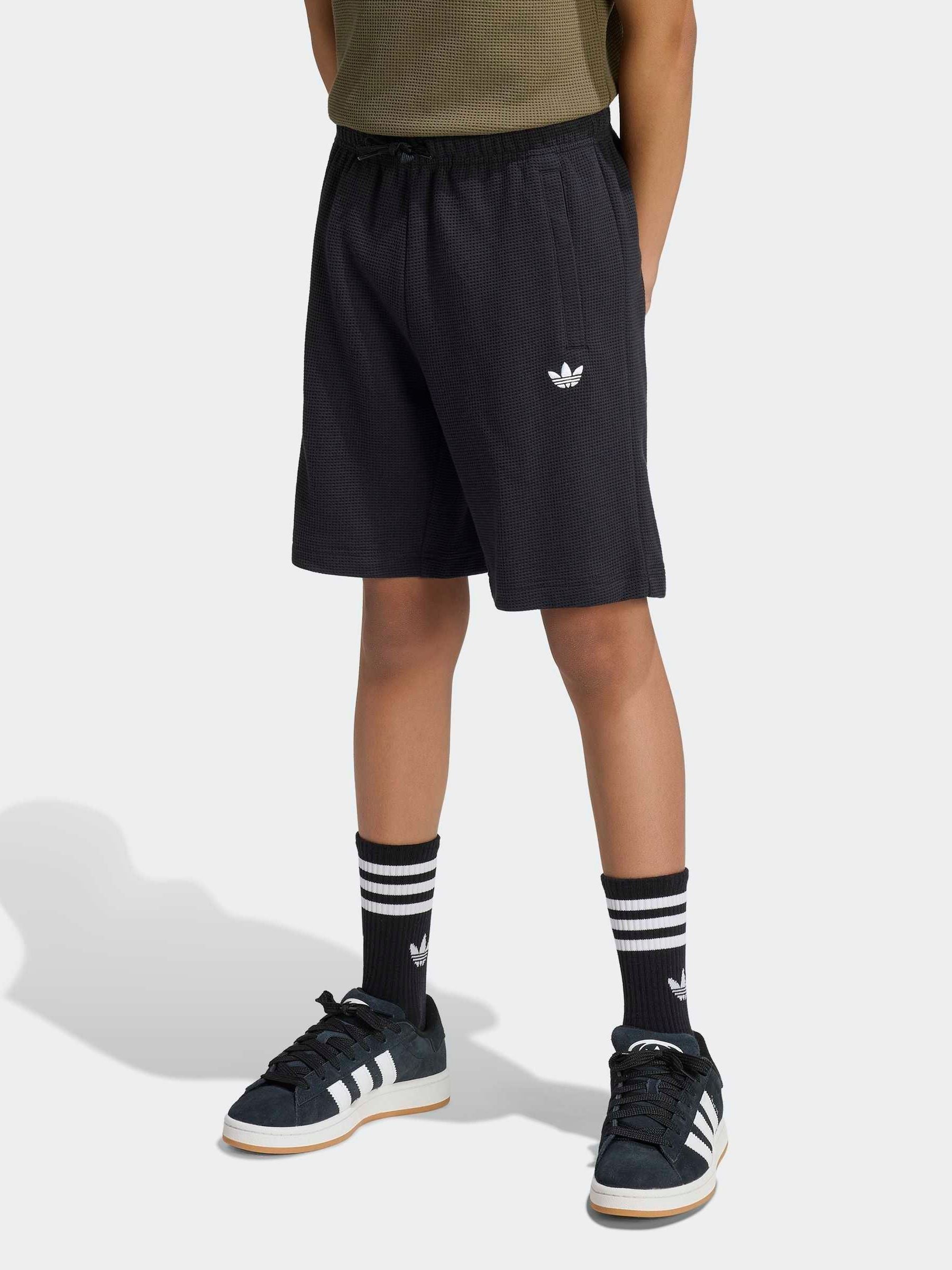 Dsiney Kidz - adidas Originals Black Waffle Shorts image 1