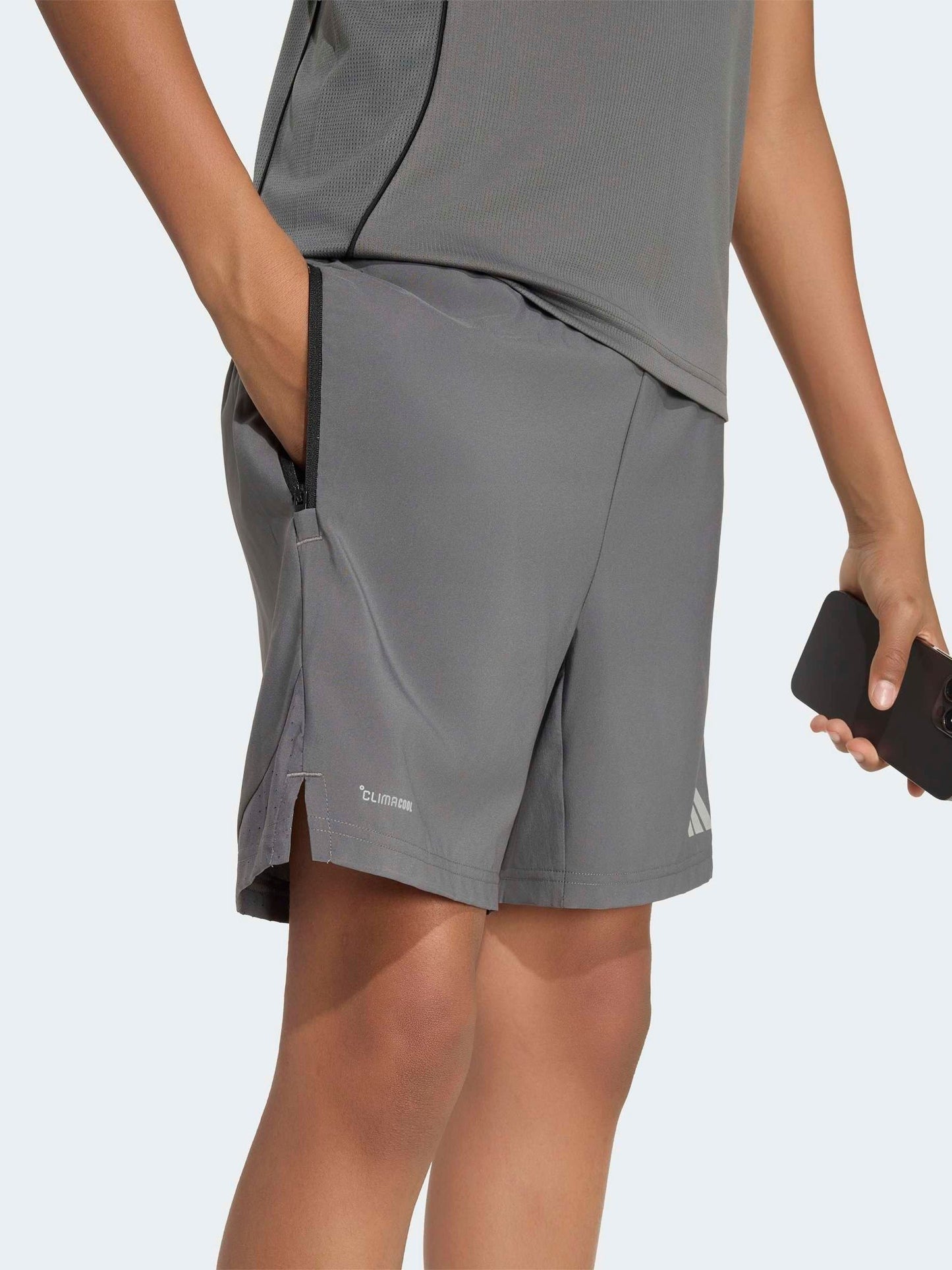 Dsiney Kidz - adidas Grey Tech Climacool Shorts image 5