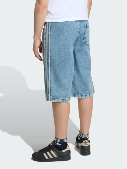 Dsiney Kidz - adidas Originals Blue LO Denim Shorts image 3