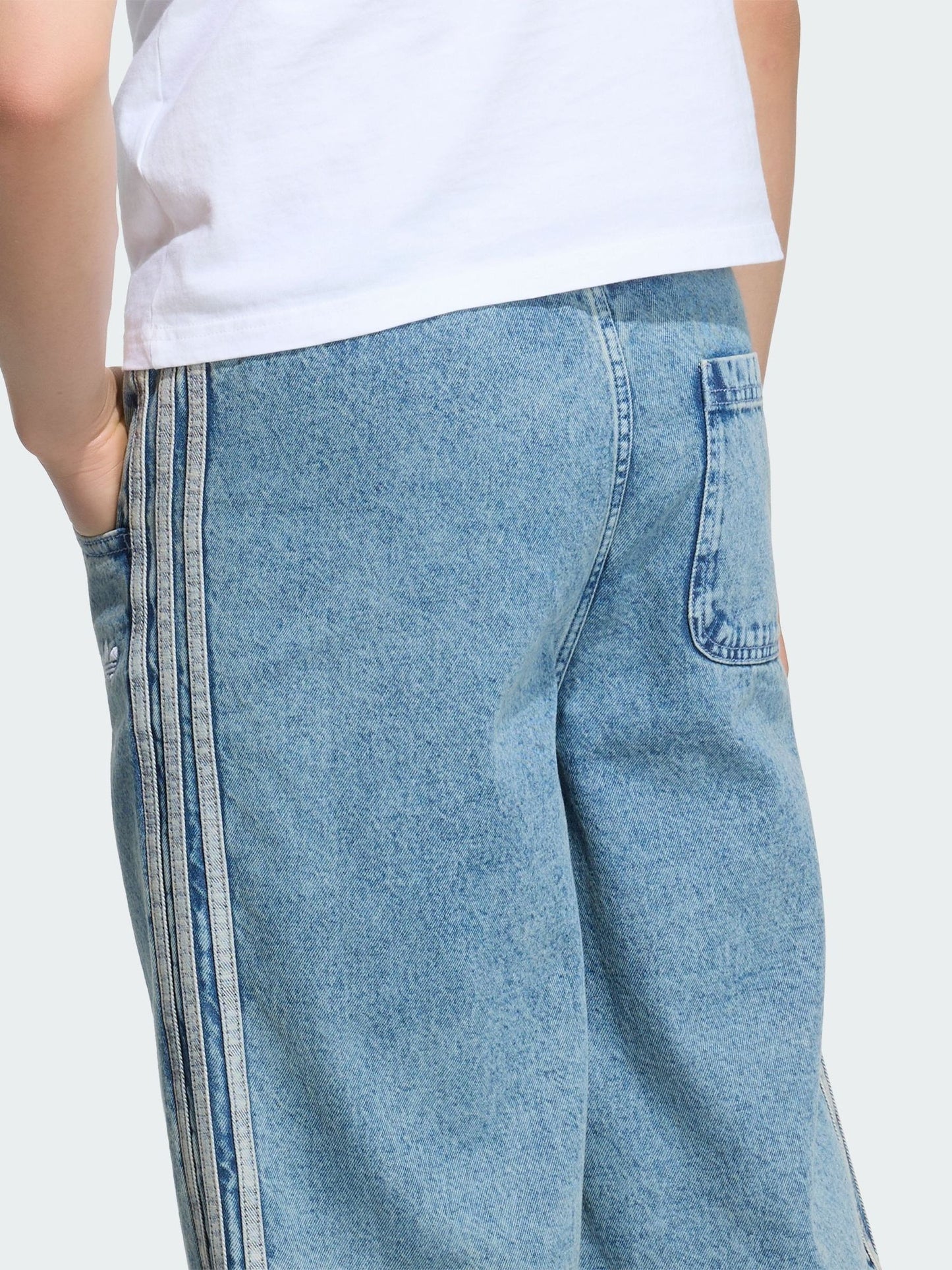 Dsiney Kidz - adidas Originals Blue LO Denim Shorts image 5