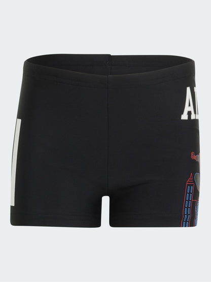 Dsiney Kidz - adidas Black Spiderman Swim Boxer Jammer Shorts image 1