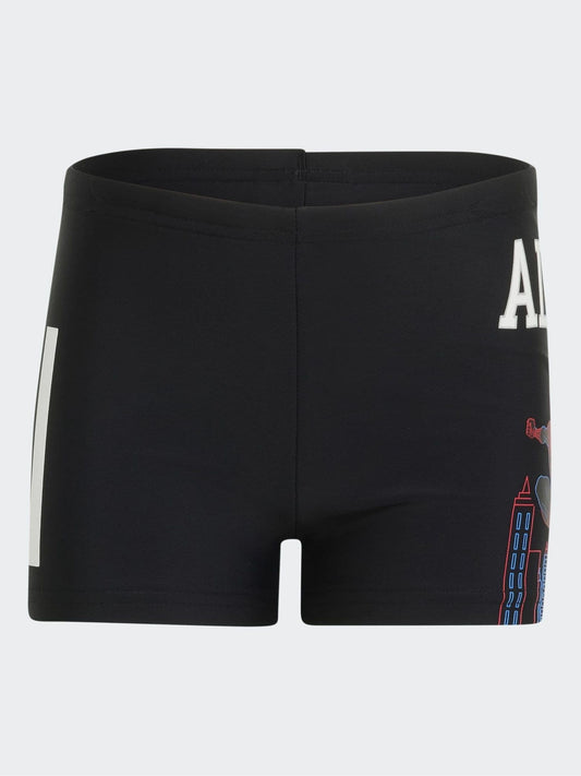 Dsiney Kidz - adidas Black Spiderman Swim Boxer Jammer Shorts image 1