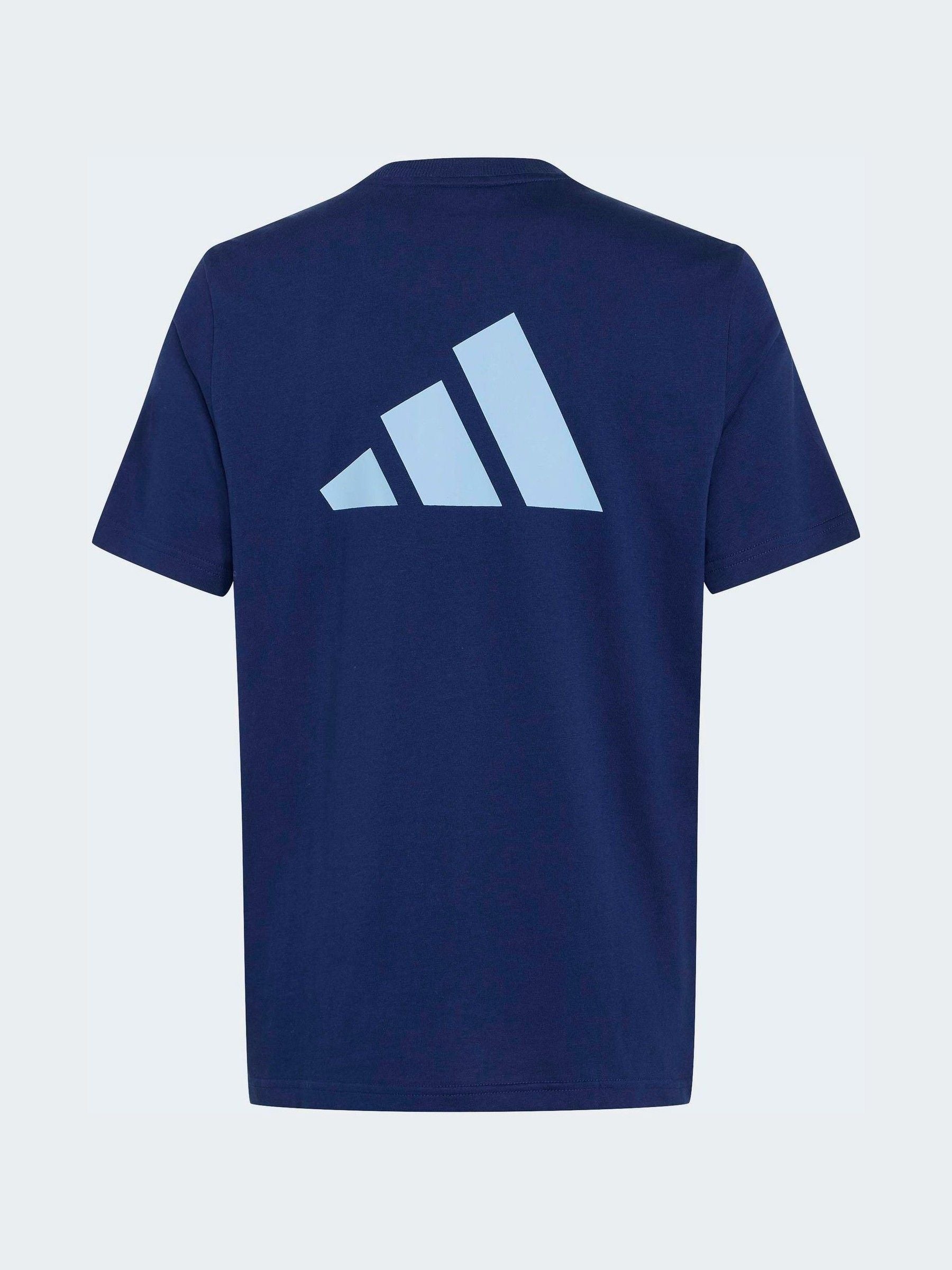 Dsiney Kidz - adidas Navy Blue Colourblock T-Shirt image 2