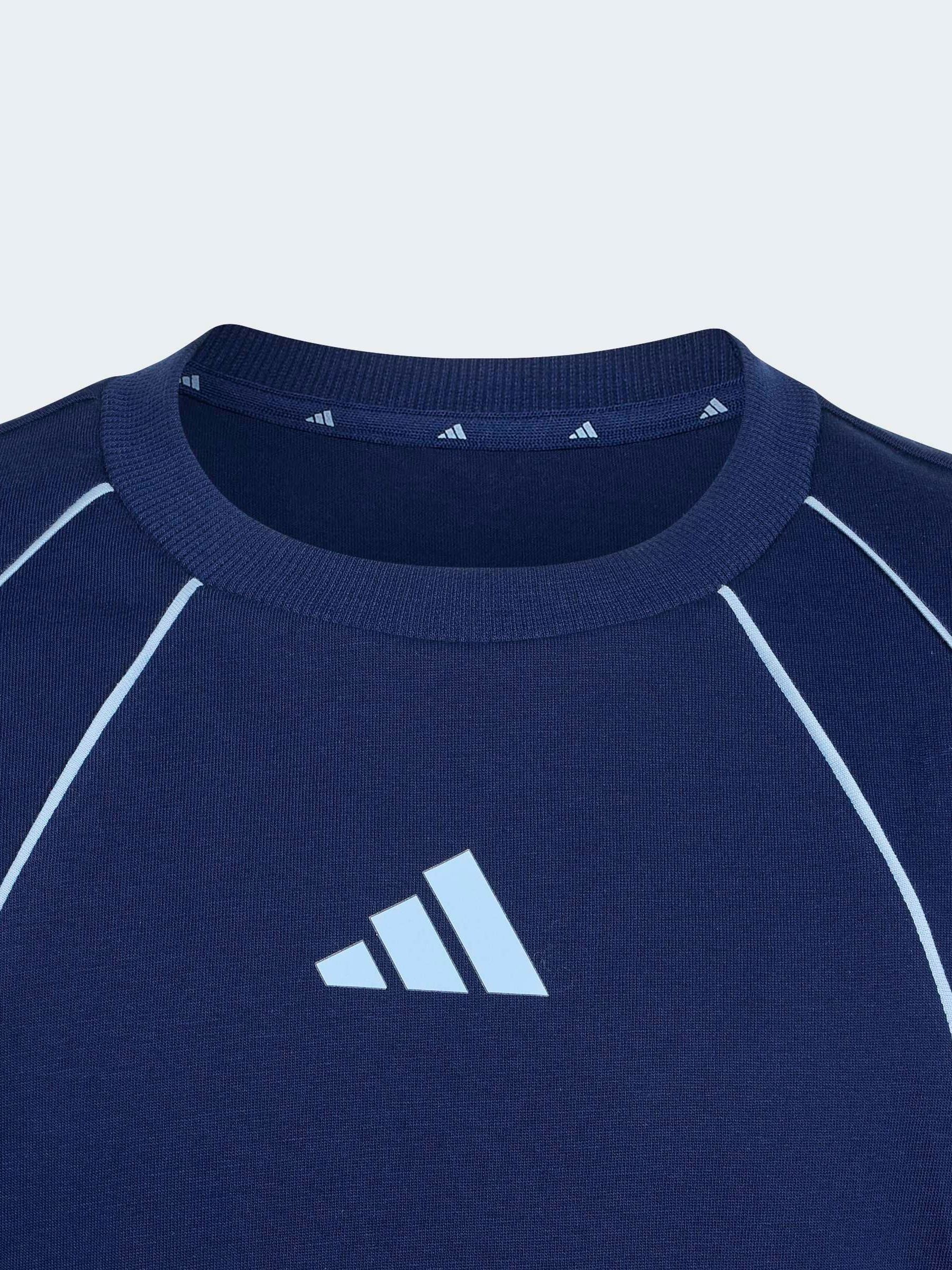 Dsiney Kidz - adidas Navy Blue Colourblock T-Shirt image 3