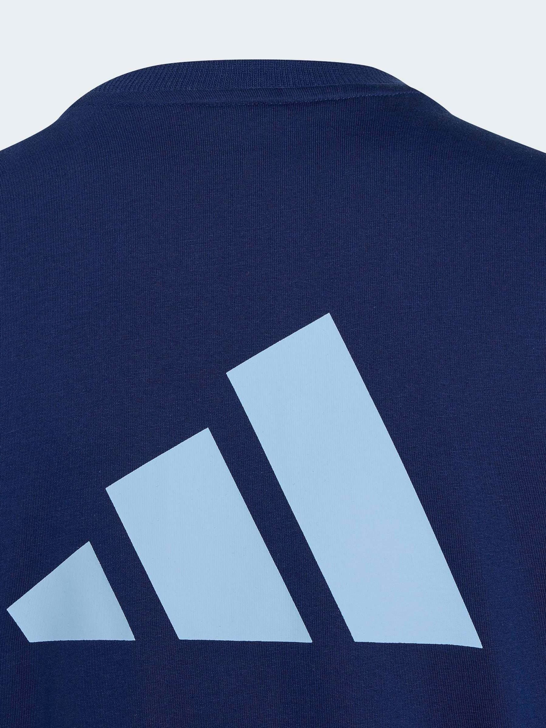Dsiney Kidz - adidas Navy Blue Colourblock T-Shirt image 4