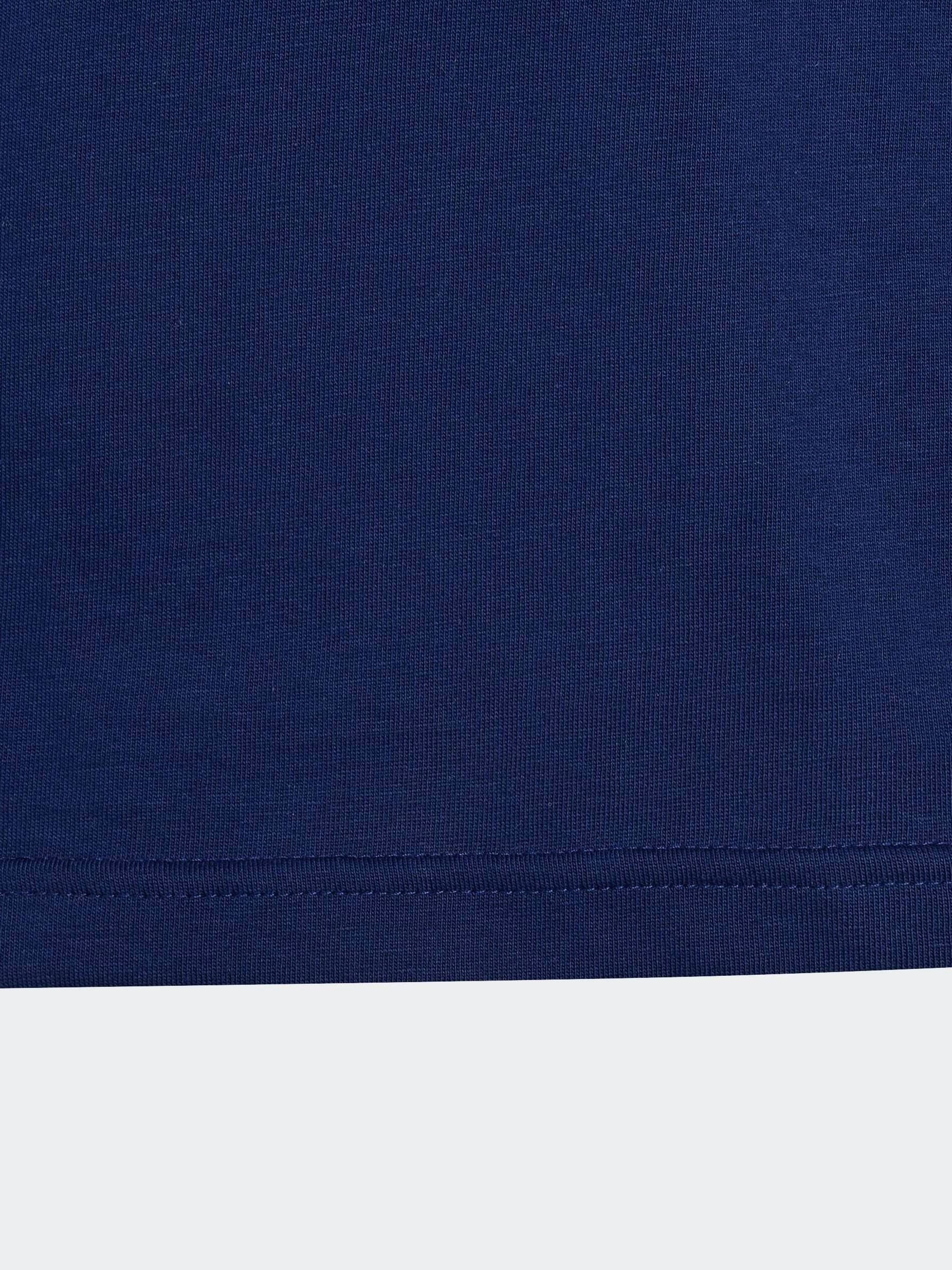 Dsiney Kidz - adidas Navy Blue Colourblock T-Shirt image 5