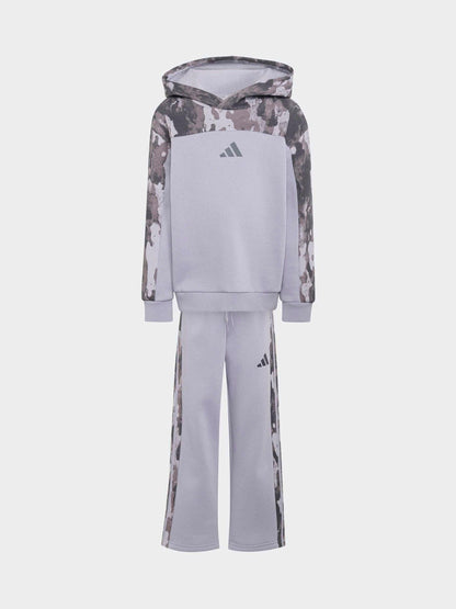 Dsiney Kidz - adidas Purple Seasonal Essentials Hooded Joggers Set image 4