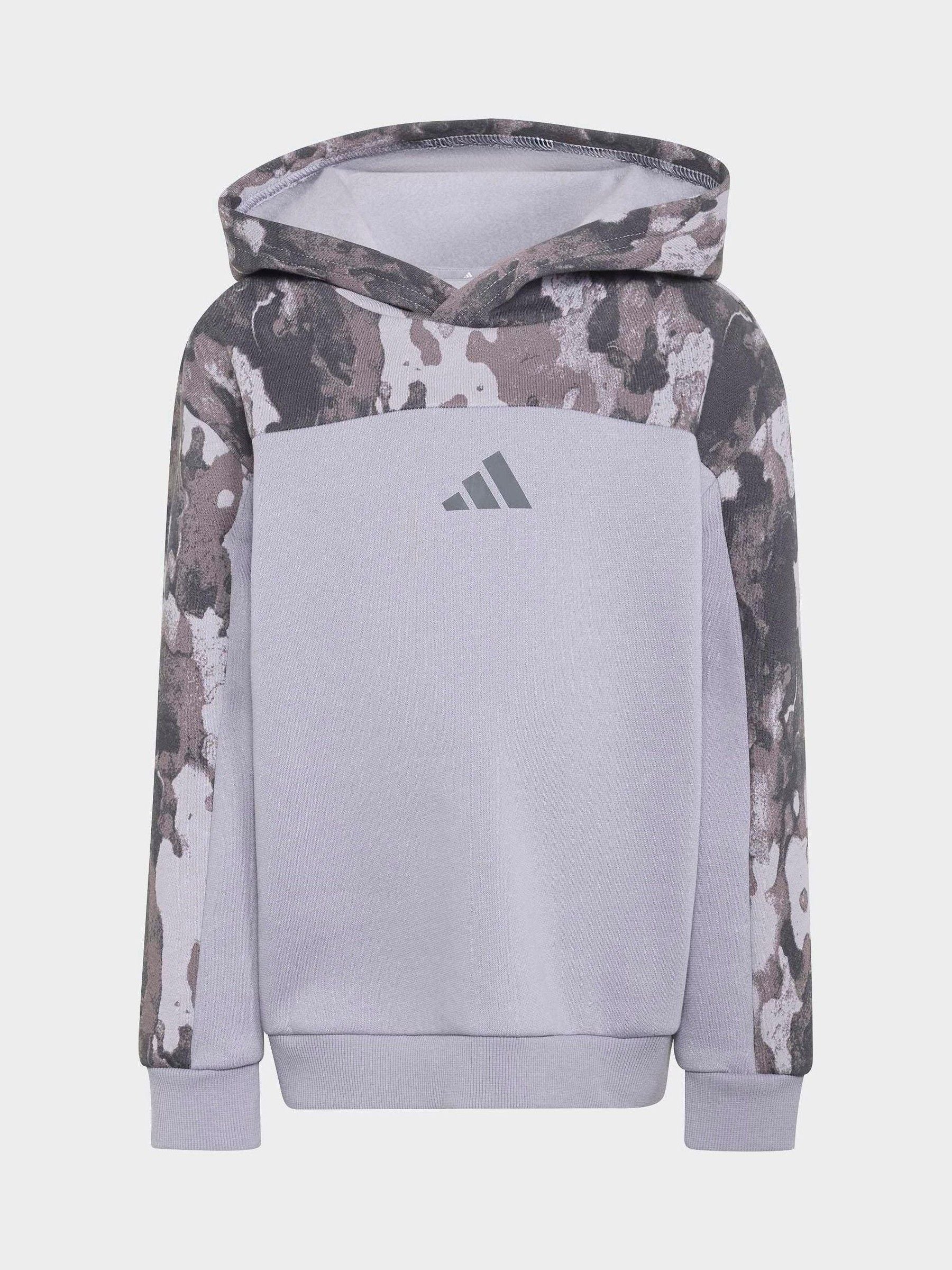 Dsiney Kidz - adidas Purple Seasonal Essentials Hooded Joggers Set image 5