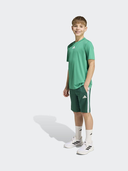Dsiney Kidz - adidas Green Train Essentials 3-Stripes Kids T-Shirt & Shorts Set image 1