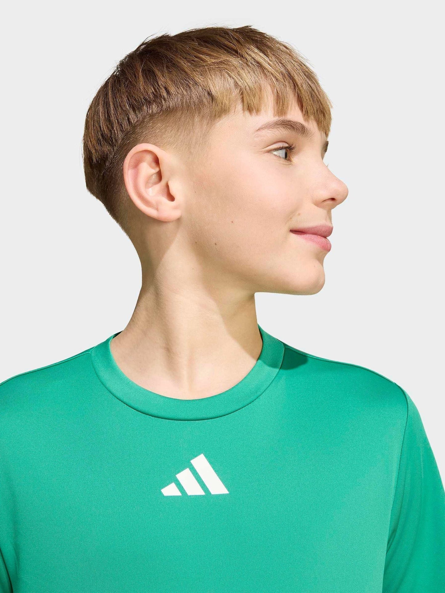 Dsiney Kidz - adidas Green Train Essentials 3-Stripes Kids T-Shirt & Shorts Set image 5